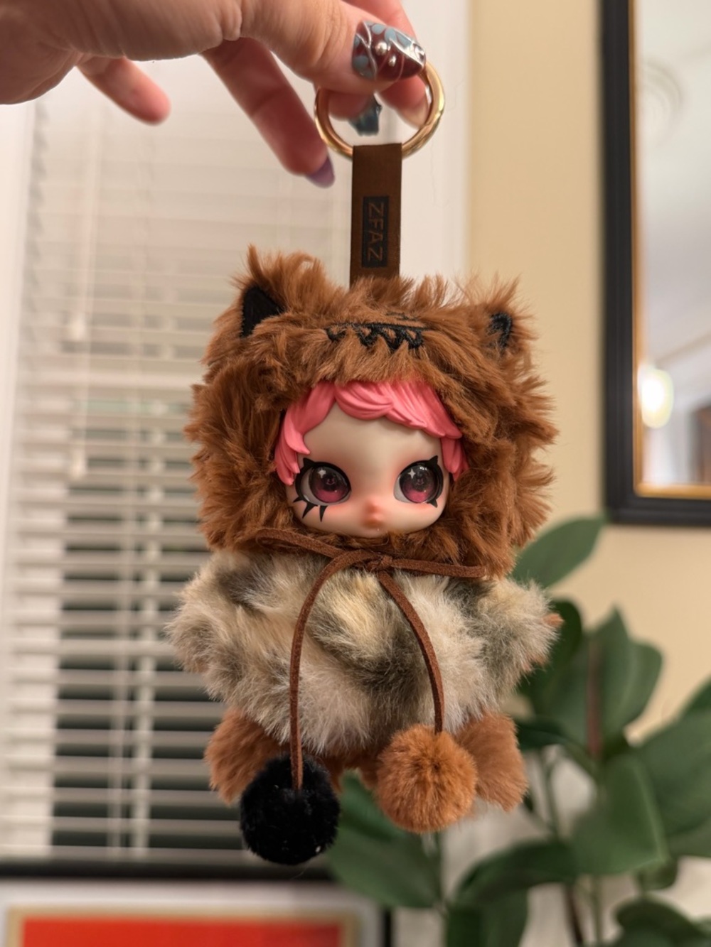 NIB Owen street Rockstar V2 vinyl plush pendant, WILD DUKE, Skullpanda inspired